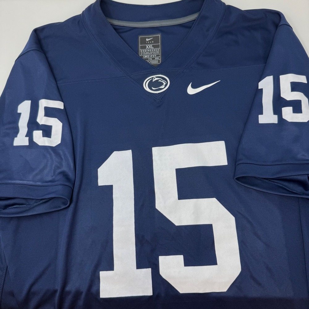 Nike Penn State Drew Allar 15 Football Jersey Mens XXL Navy Blue